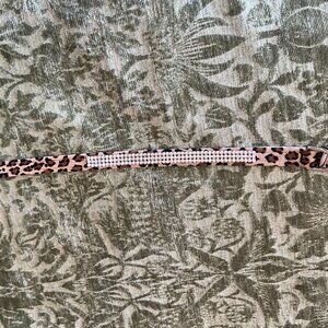 Susan Lanci 3-Row Giltmore Rhinestone Dog Collar Size Small